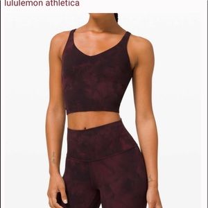 Lululemon align tank in red dye/black. Size 4